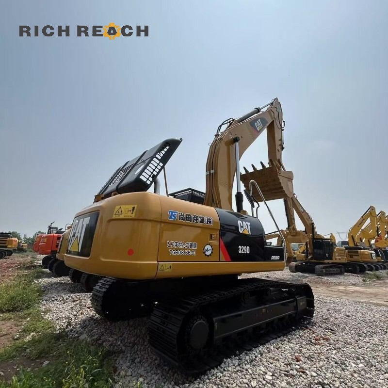 Front view of a 2015 Caterpillar 329D excavator for sale, $26,389